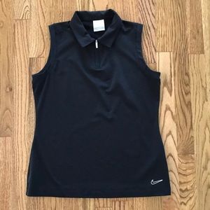 Nike Golf Dri-fit Black Sleeveless Top Medium M